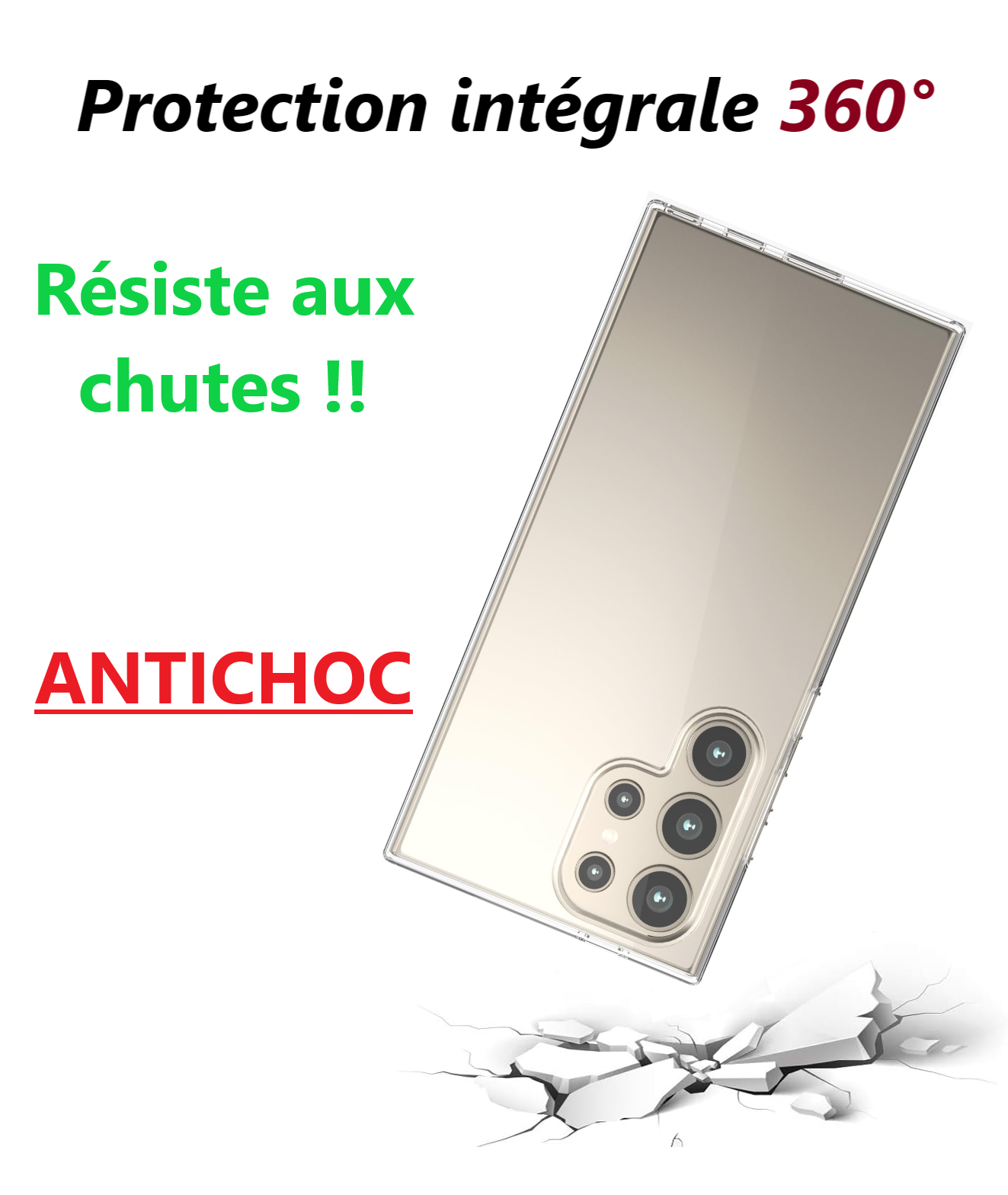 Coque pour Samsung Galaxy S24 Ultra (360°)