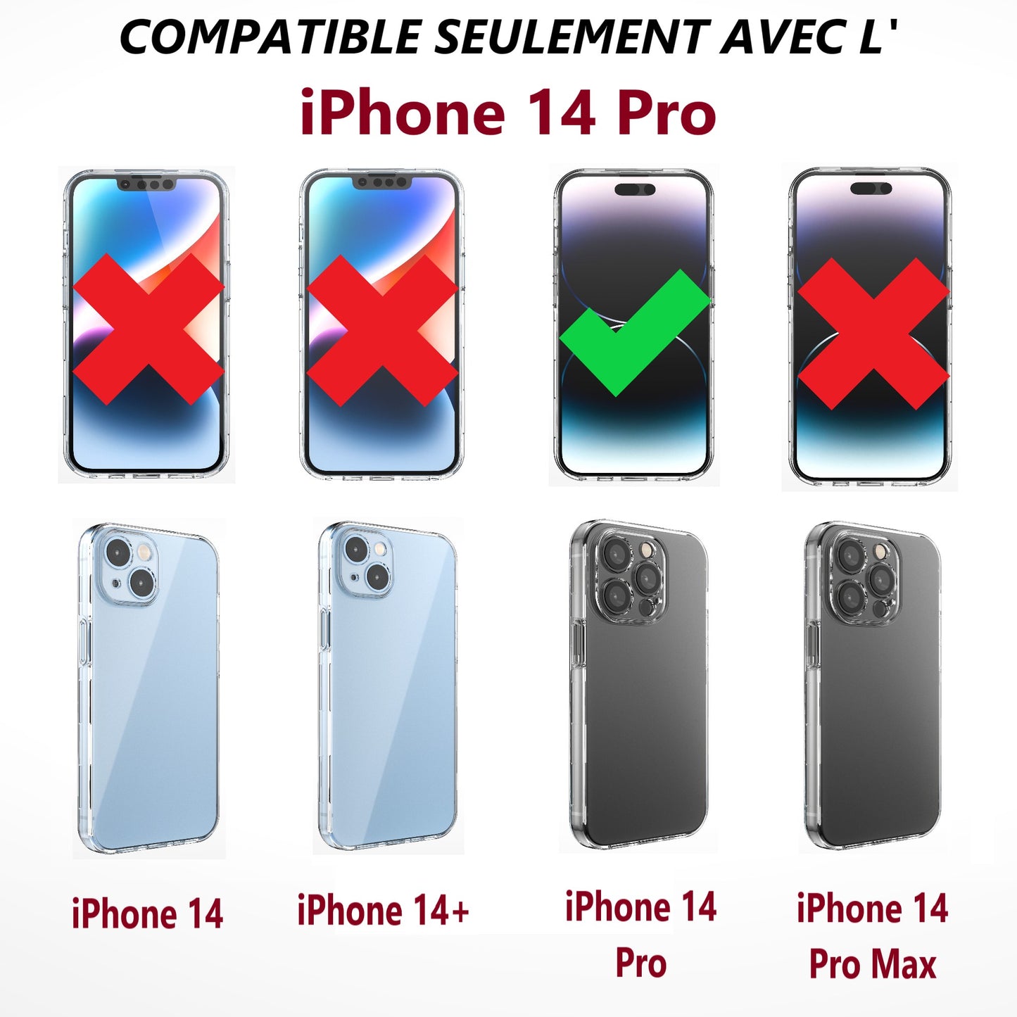 Coque pour iPhone 14 Pro (360°)