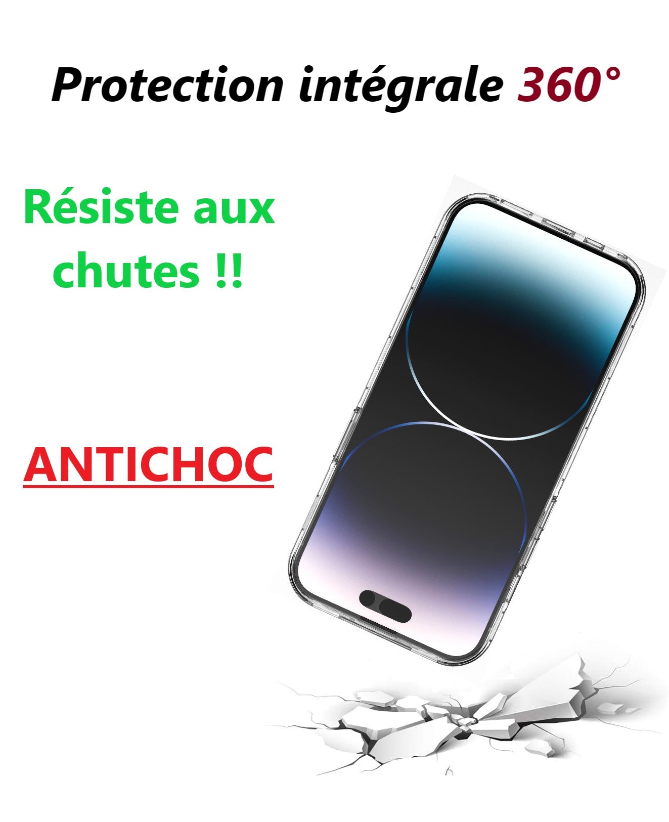Coque pour iPhone 14 Pro (360°)