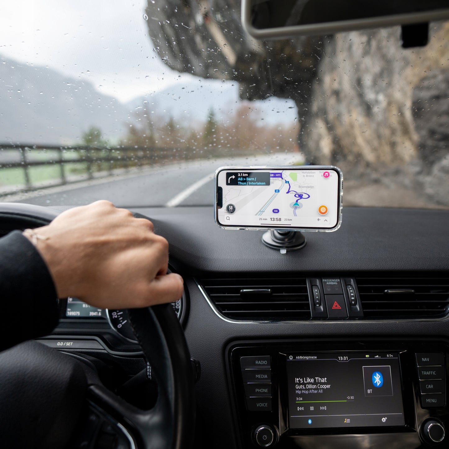 Support aimanté de Téléphone pour Voiture Flexible et Pliable à 360°