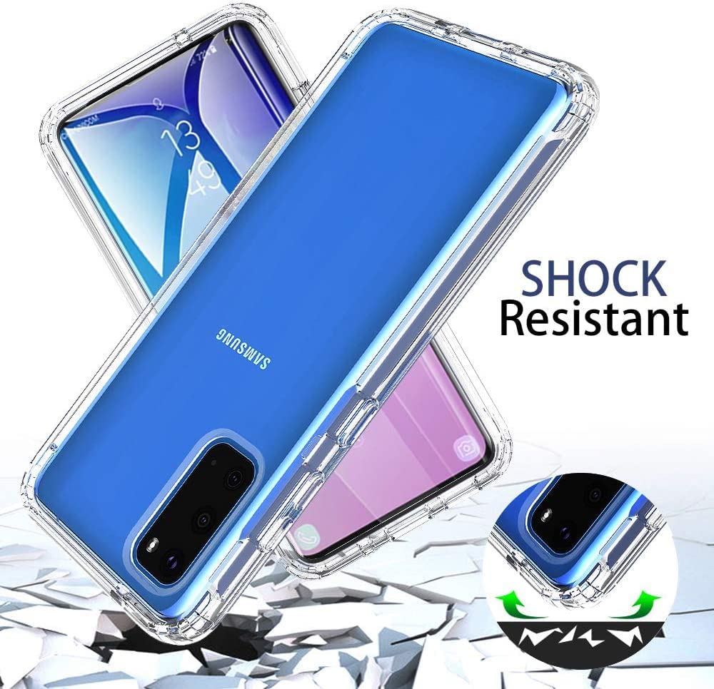 Coque pour Samsung Galaxy S20 étui 360° Housse transparente double protection intégrale silicone et TPU antichoc