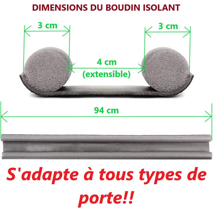 Boudin de Porte Isolant Double – 90 cm