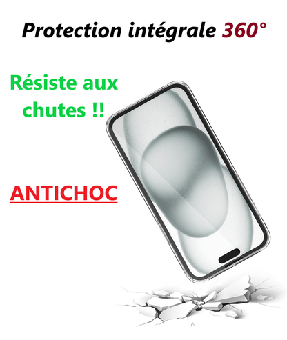 Coque pour iPhone 15 Plus (360°)