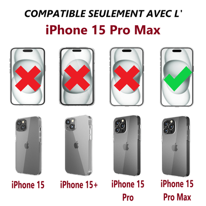 Coque pour iPhone 15 Pro Max (360°)