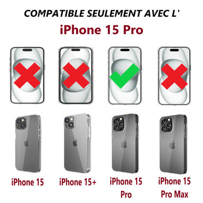 Coque pour iPhone 15 Pro (360°)
